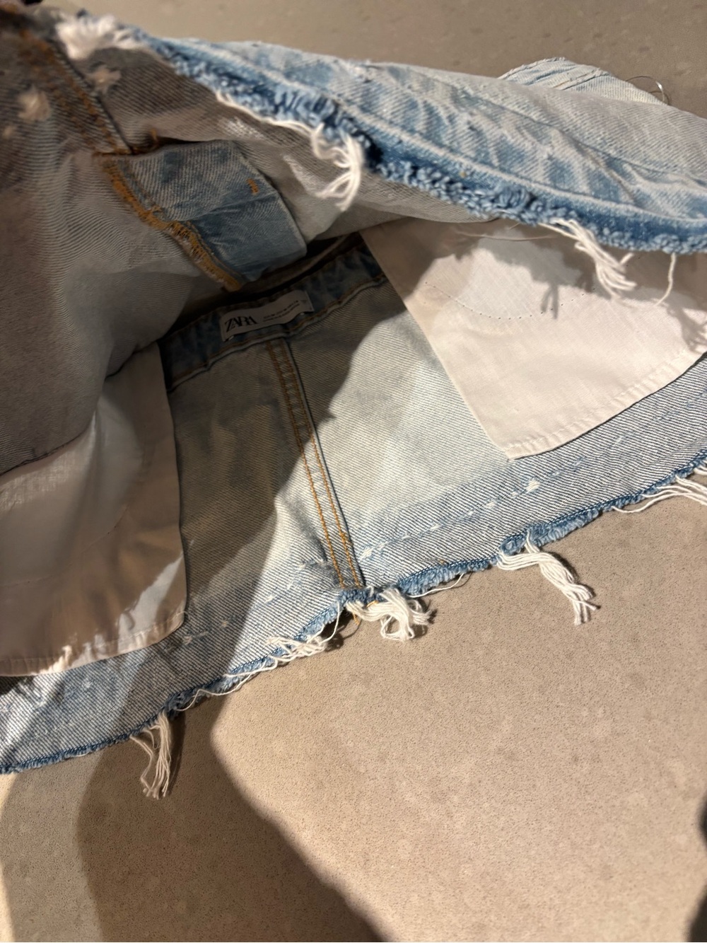 Zara Light Blue denim tank - Women NWOT - Picture 8 of 10